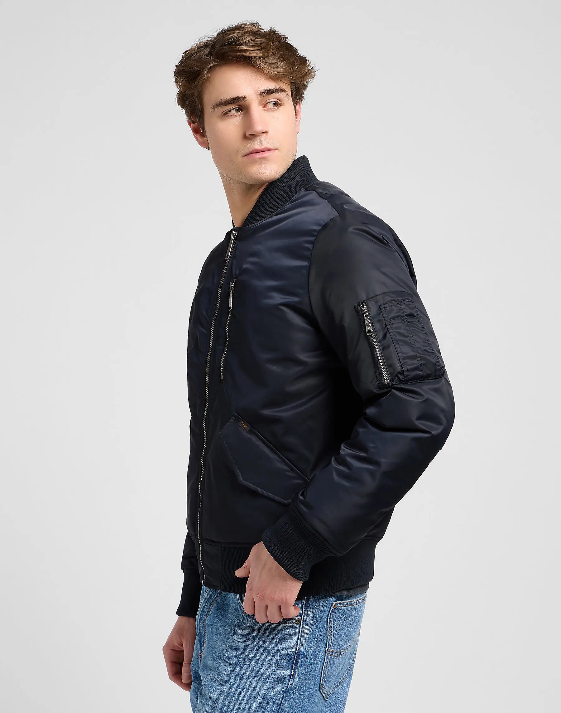 MESKA KURTKA LEE BOMBER JACKET BLACK 112371314