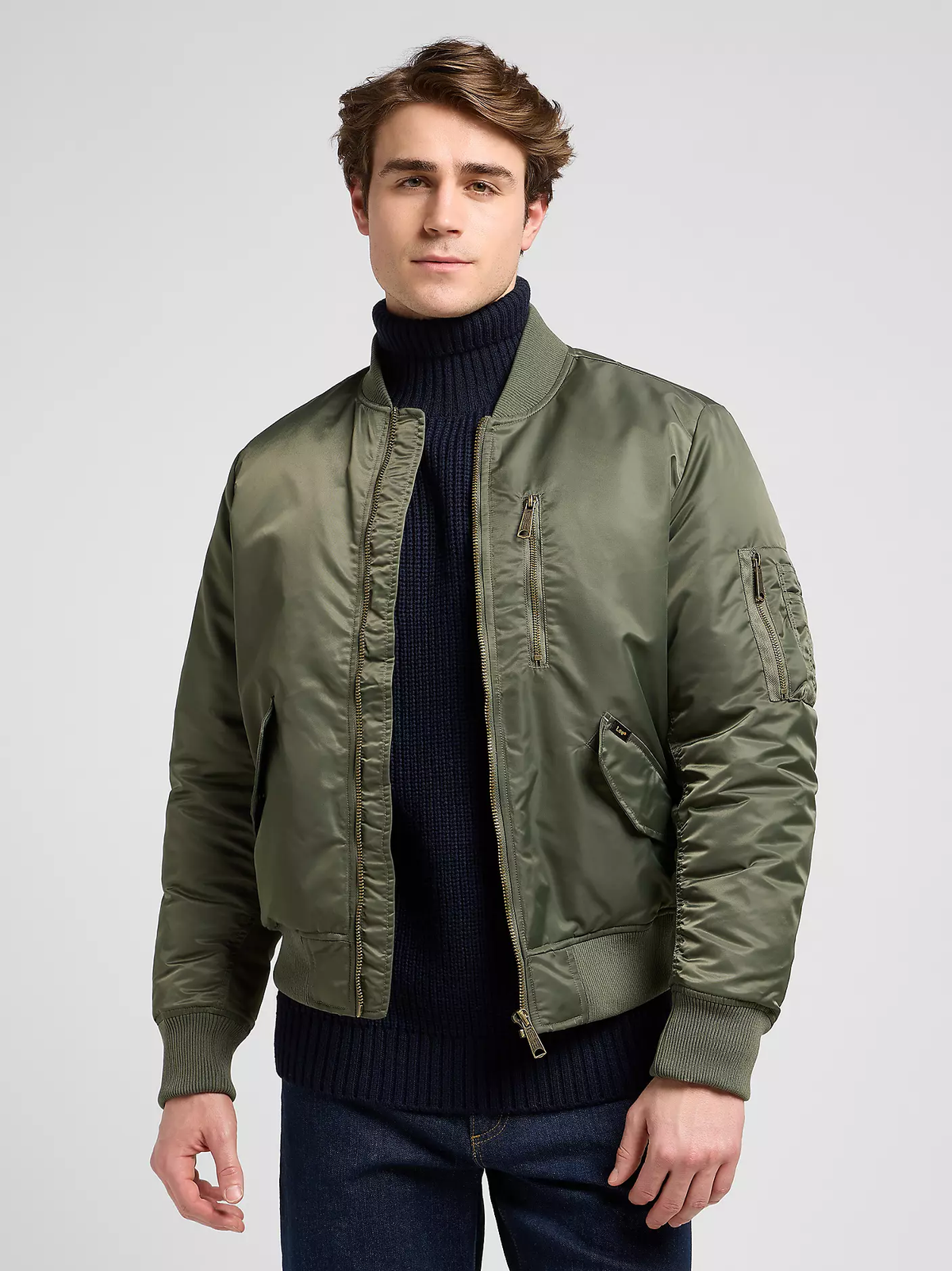 MĘSKA KURTKA LEE BOMBER JACKET OAK MOSS 112371315