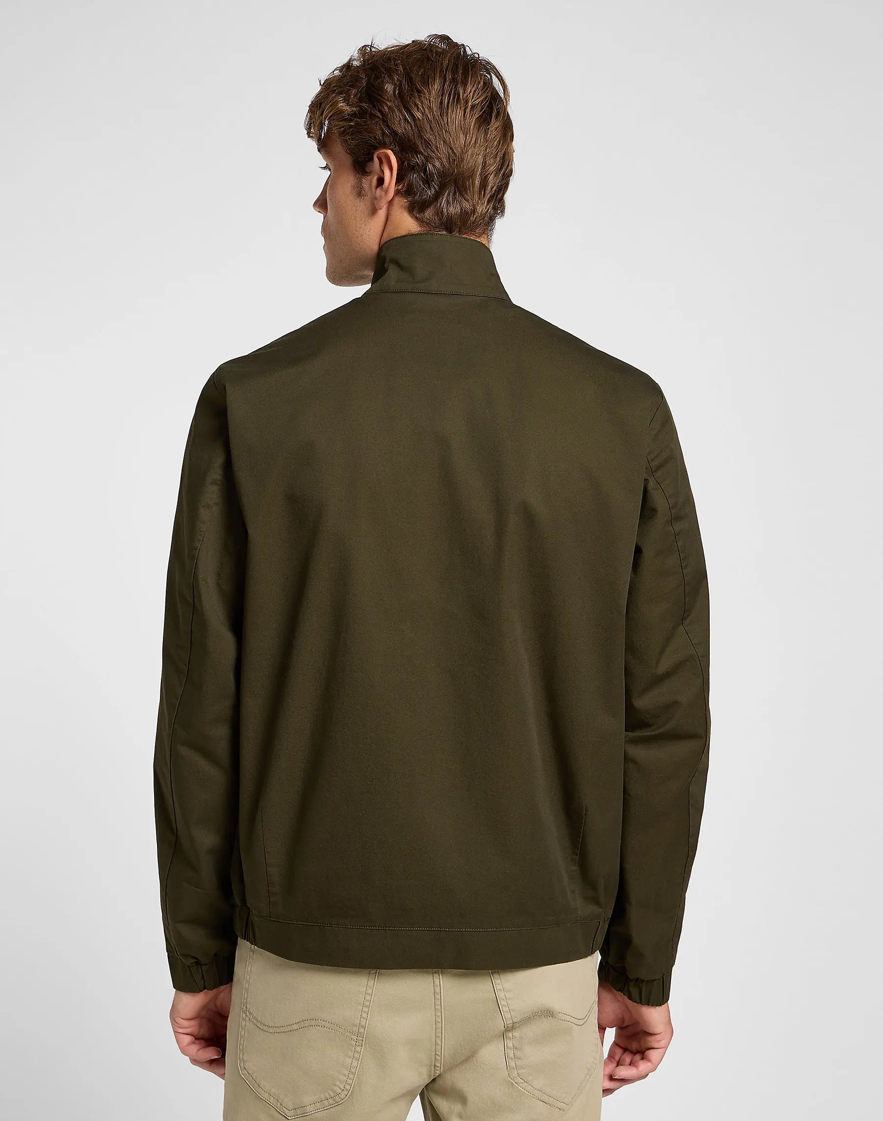 MESKA KURTKA LEE HARRINGTON JACKET OLIVE NIGHT 112363662