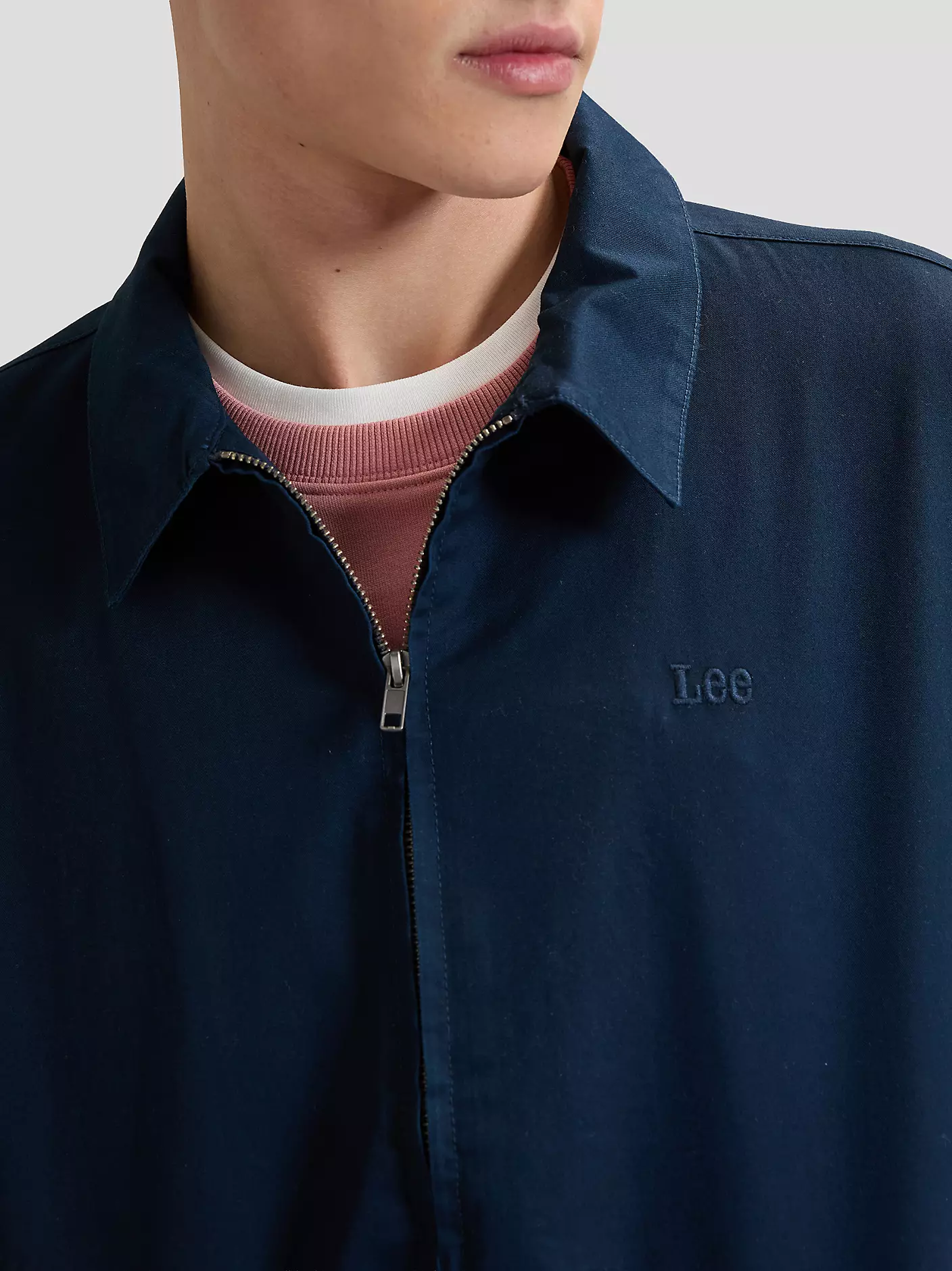 MĘSKA KURTKA LEE HARRINGTON SIGNATURE JKT RIVET NAVY 112376445