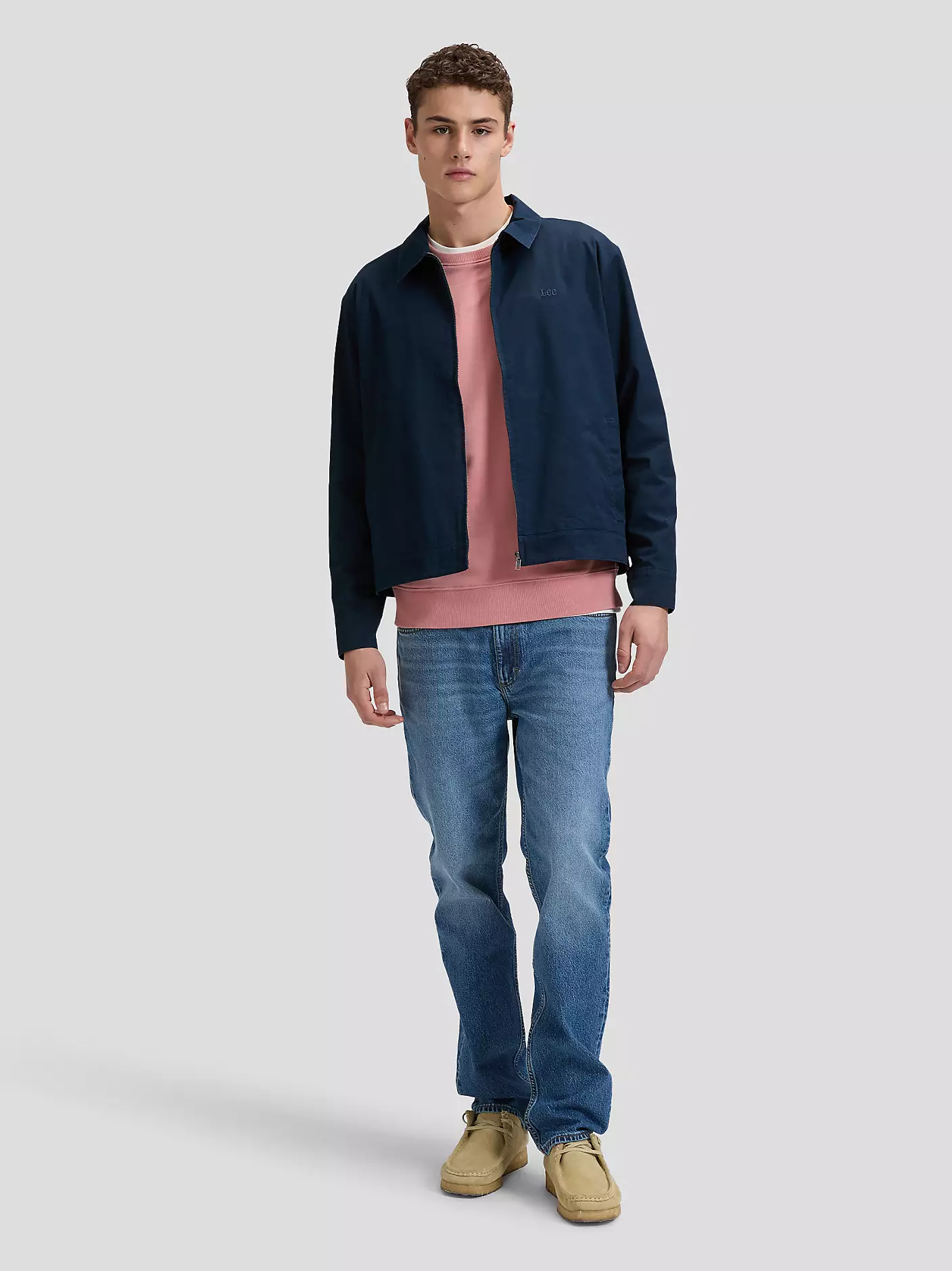 MĘSKA KURTKA LEE HARRINGTON SIGNATURE JKT RIVET NAVY 112376445