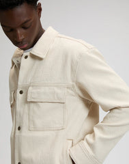 MESKA KURTKA LEE JACQUARD JKT NATURAL GREIGE 112376449