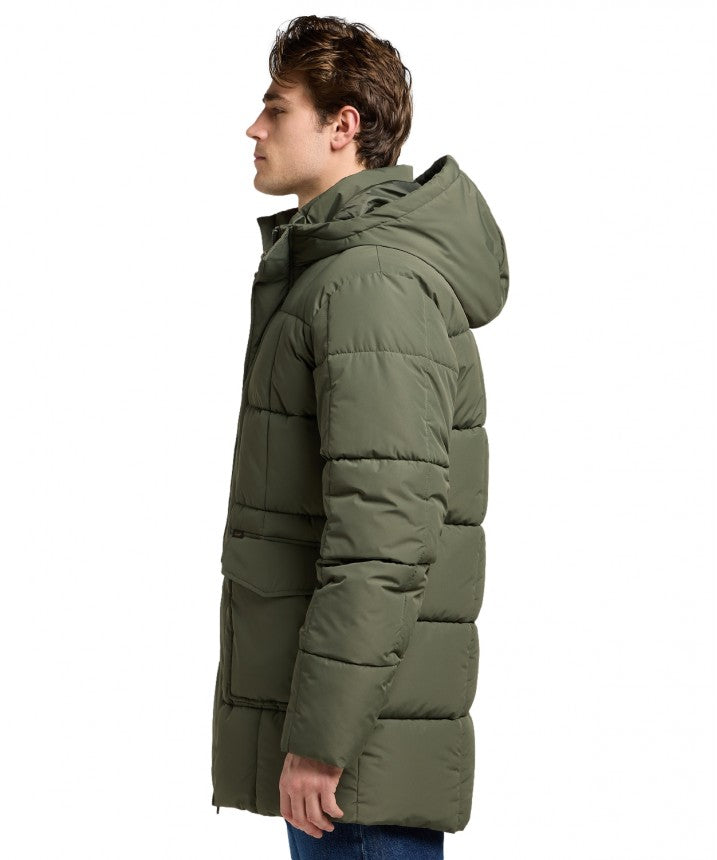 Męska Kurtka Lee Mercury Puffer JKT Olive Gray 112371323