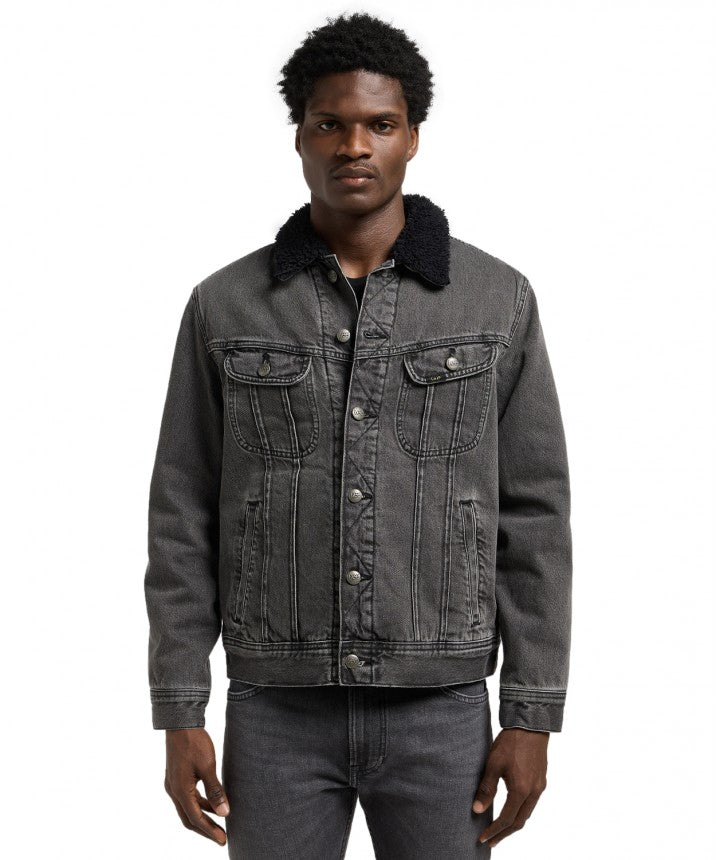 MESKA KURTKA LEE SHERPA JACKET DEEP OBSIDIAN 112370427