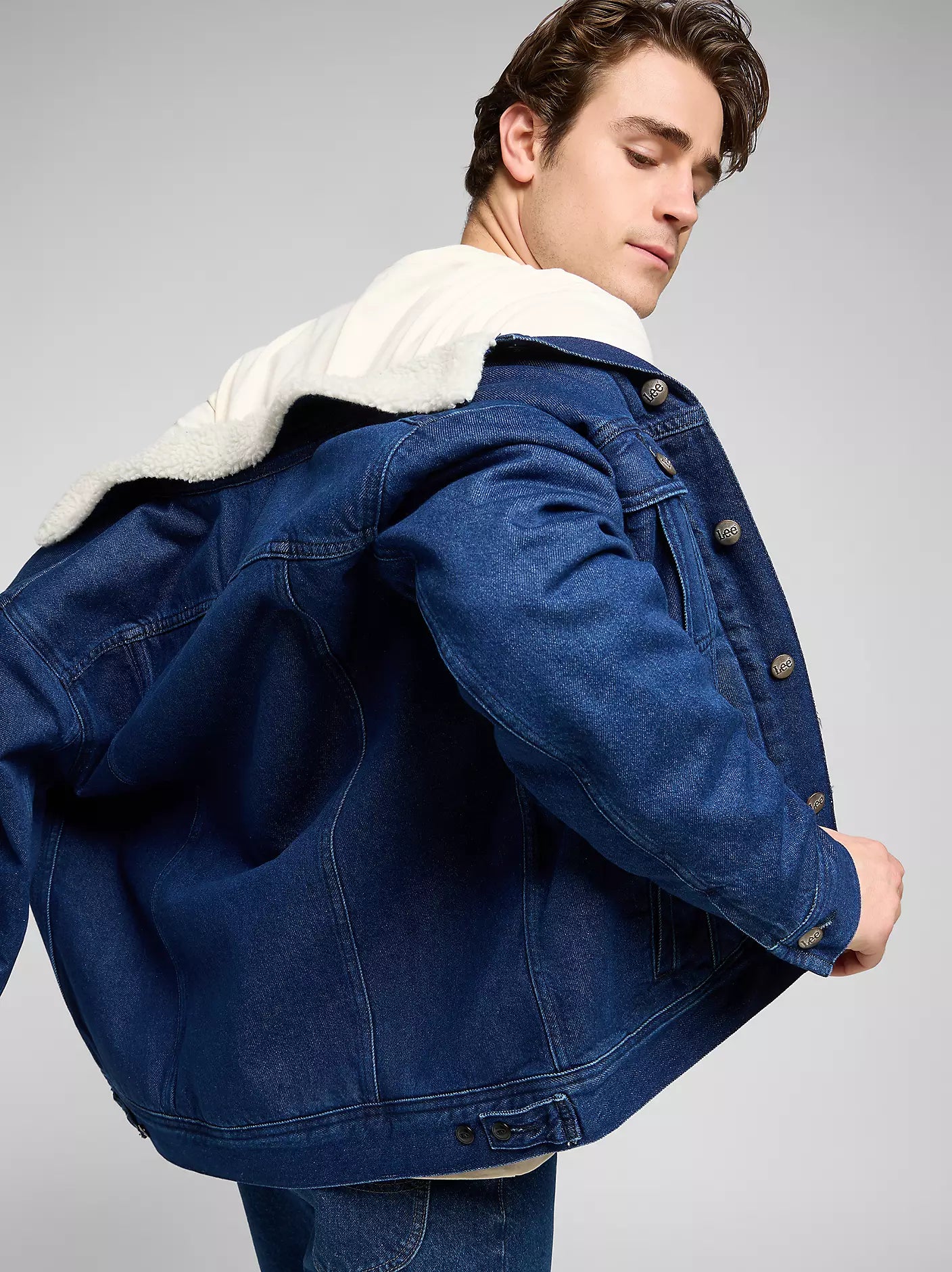 Męska Kurtka Lee Sherpa Jacket Save It 112370428