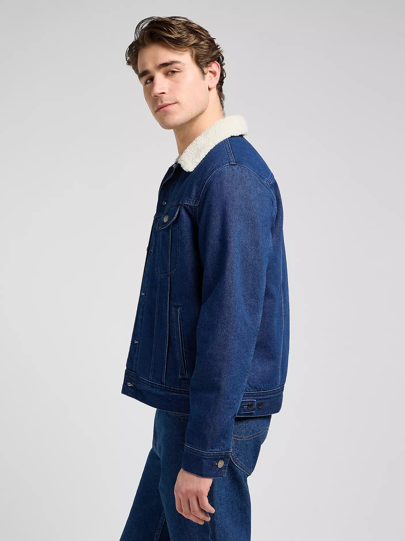 Męska Kurtka Lee Sherpa Jacket Save It 112370428