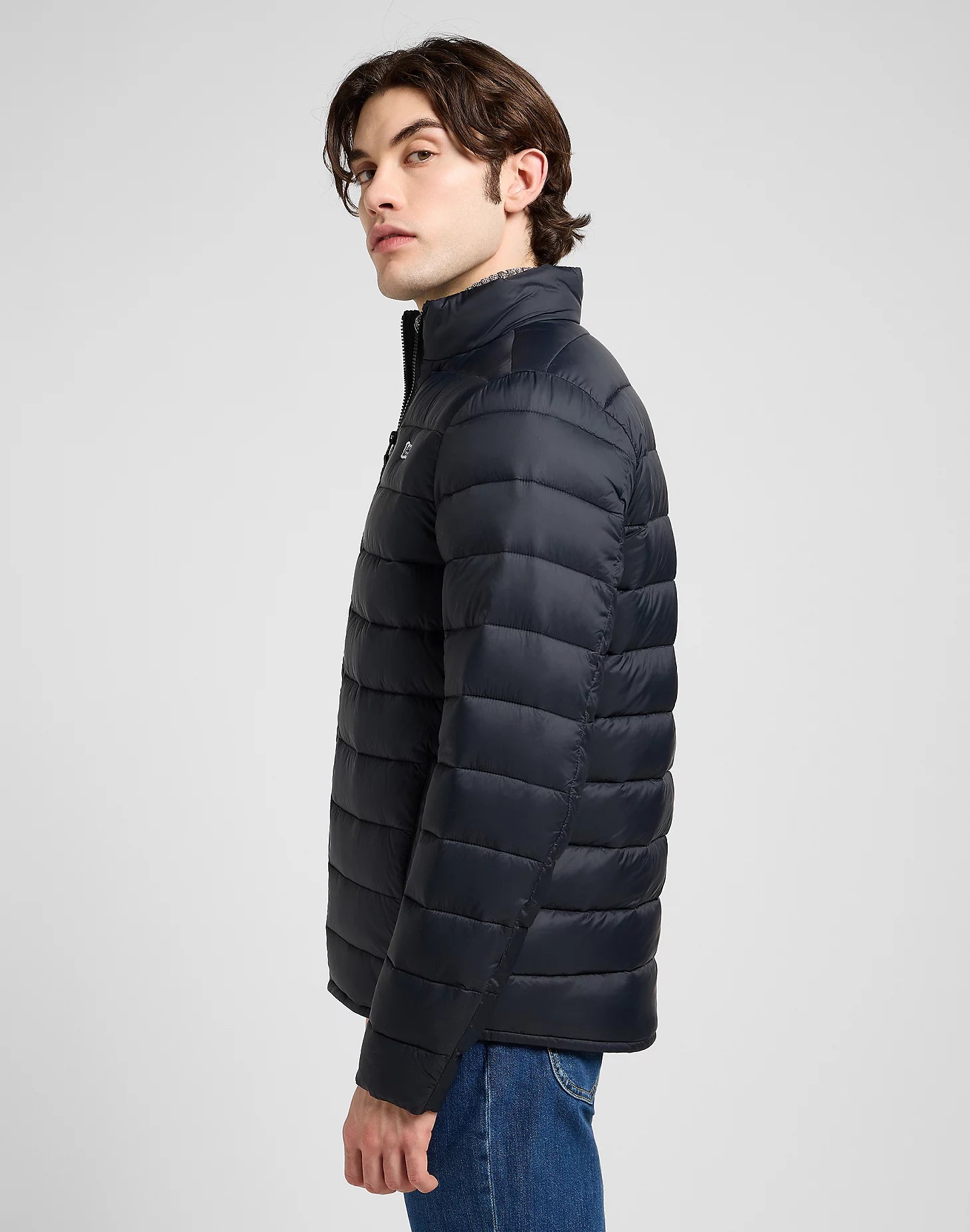 Męska Kurtka Lee Stand Collar Puffer Black 112370431