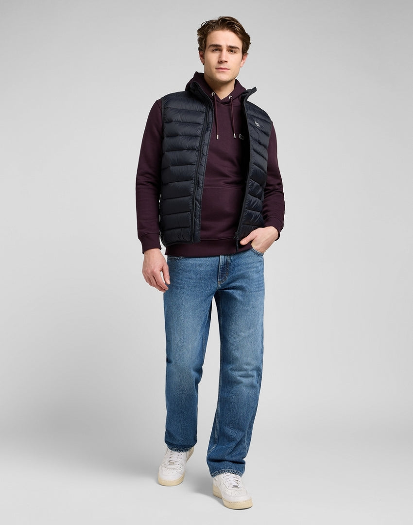 Męska Kurtka Lee Stand Collar Puffer Vest Black 112370535