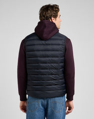 Męska Kurtka Lee Stand Collar Puffer Vest Black 112370535