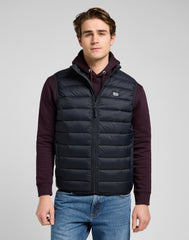 Męska Kurtka Lee Stand Collar Puffer Vest Black 112370535