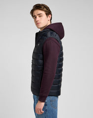 Męska Kurtka Lee Stand Collar Puffer Vest Black 112370535