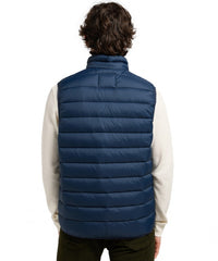 Męska Kurtka Lee Stand Collar Puffer Vest Rivet Navy 112370536