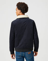 MĘSKA KURTKA PRZEJŚCIOWA WRANGLER CORDUROY AVIATOR BLACK 112357270