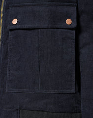 MĘSKA KURTKA PRZEJŚCIOWA WRANGLER CORDUROY AVIATOR BLACK 112357270