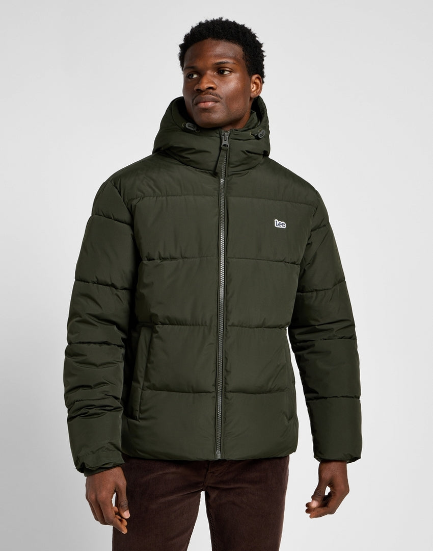 MĘSKA KURTKA PUCHOWA LEE PUFFER JACKET OLIVE NIGHT 112355678