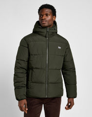 MĘSKA KURTKA PUCHOWA LEE PUFFER JACKET OLIVE NIGHT 112355678