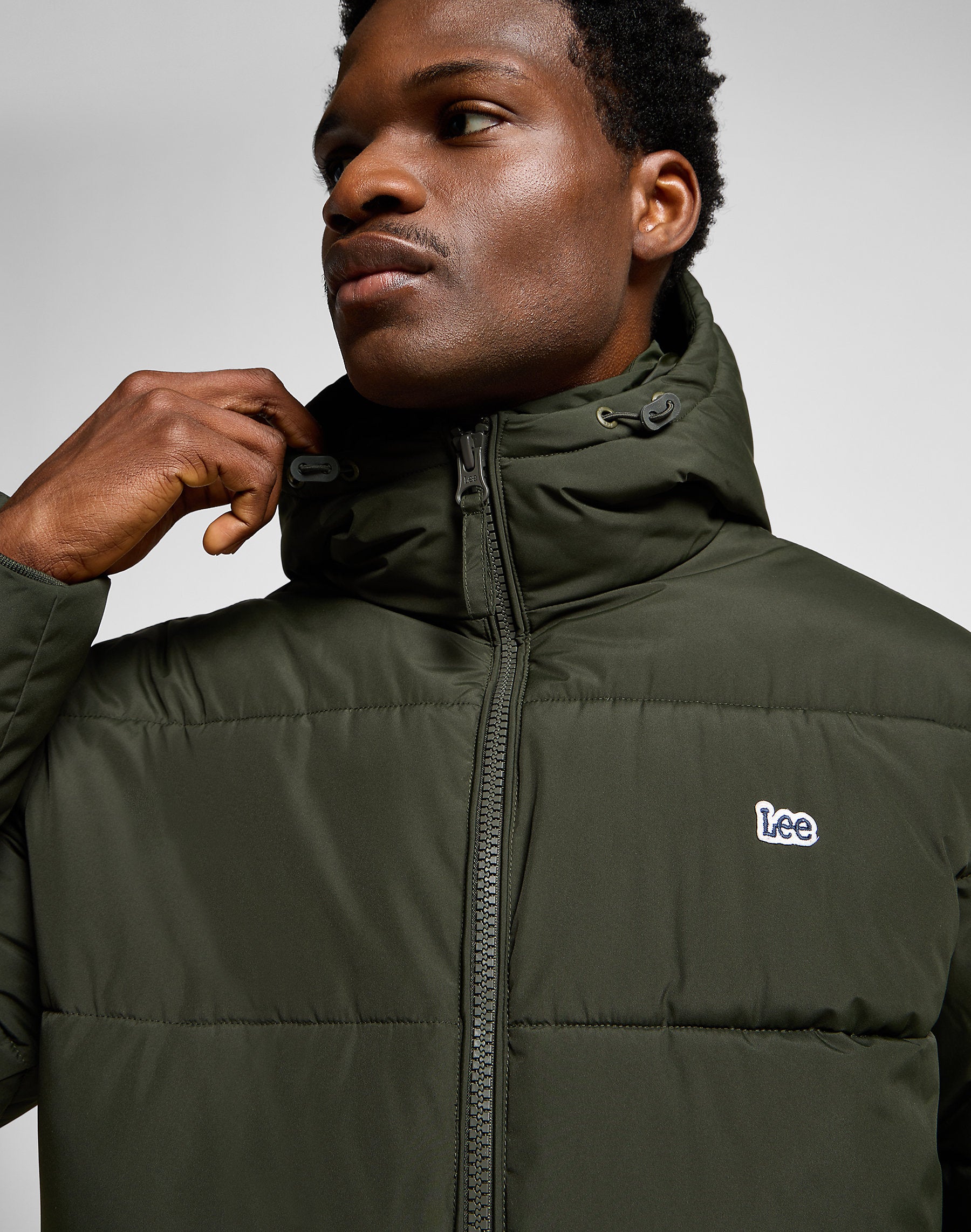 MĘSKA KURTKA PUCHOWA LEE PUFFER JACKET OLIVE NIGHT 112355678