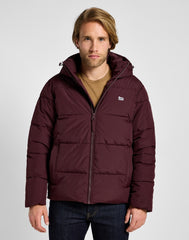 MĘSKA KURTKA PUCHOWA LEE PUFFER JACKET VELVET BEET 112355679