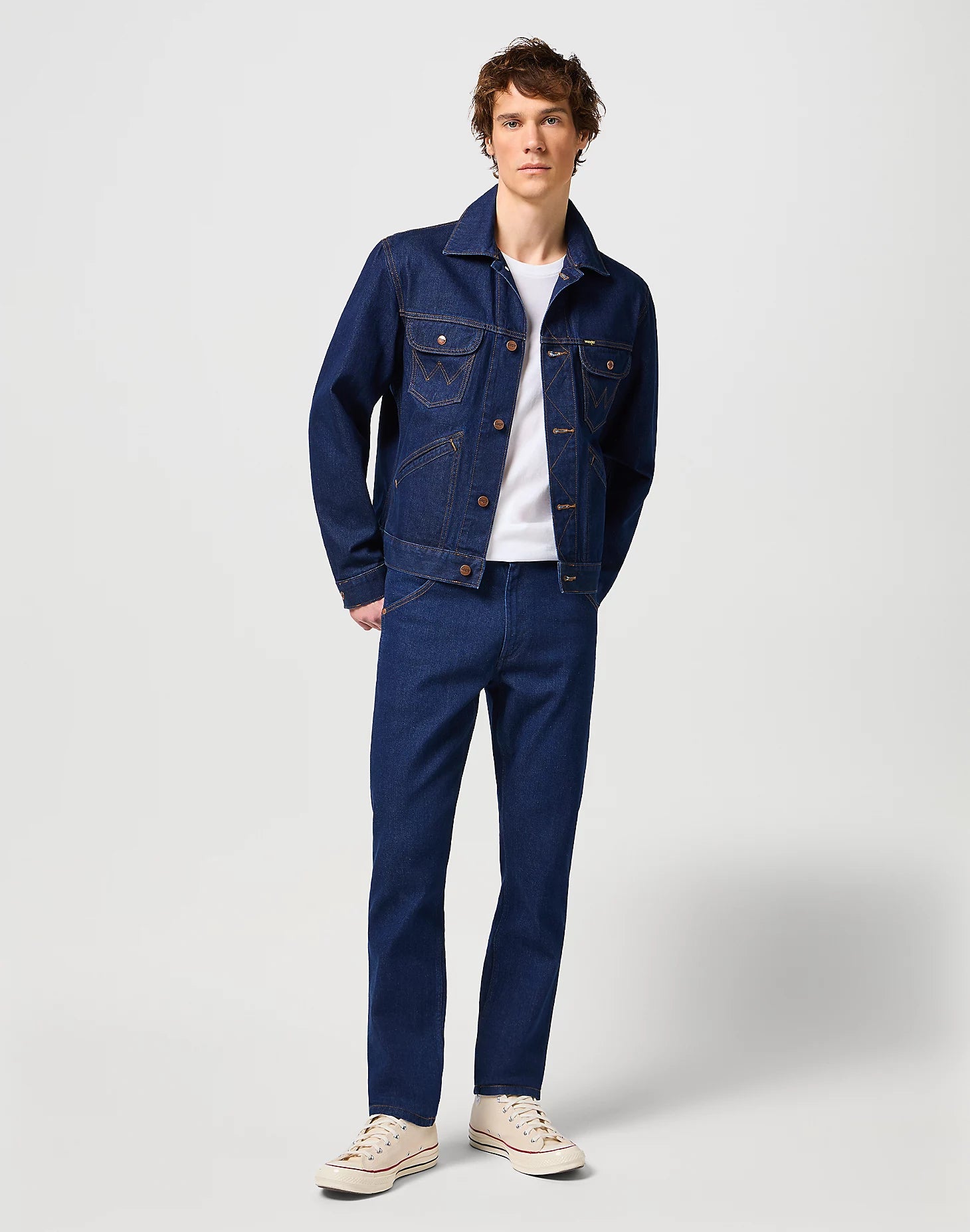 Meska Kurtka Wrangler 124Mj Rinse 112341042