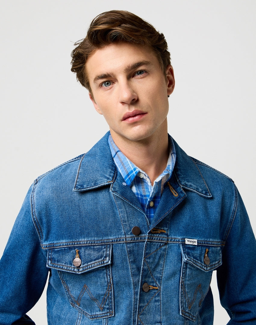 Męska Kurtka Wrangler Denim Jacket Mystic 112371358