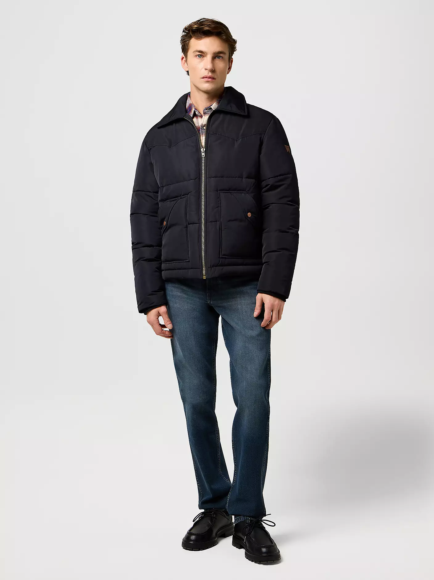 MĘSKA KURTKA WRANGLER PUFFER JACKET BLACK 112371452