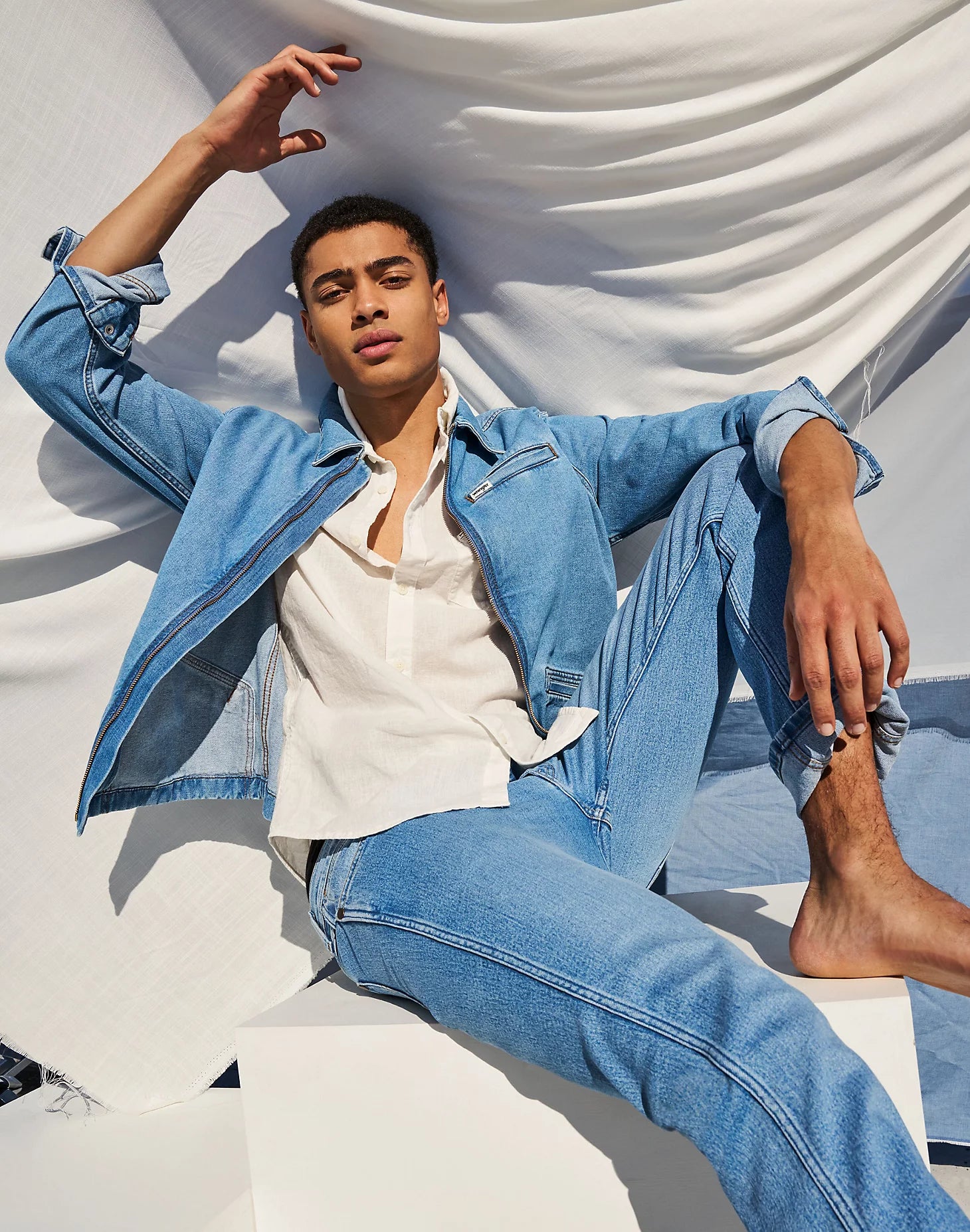 Meska Kurtka Wrangler Rodeo Utility Jacket Bohemian Blue 112362738