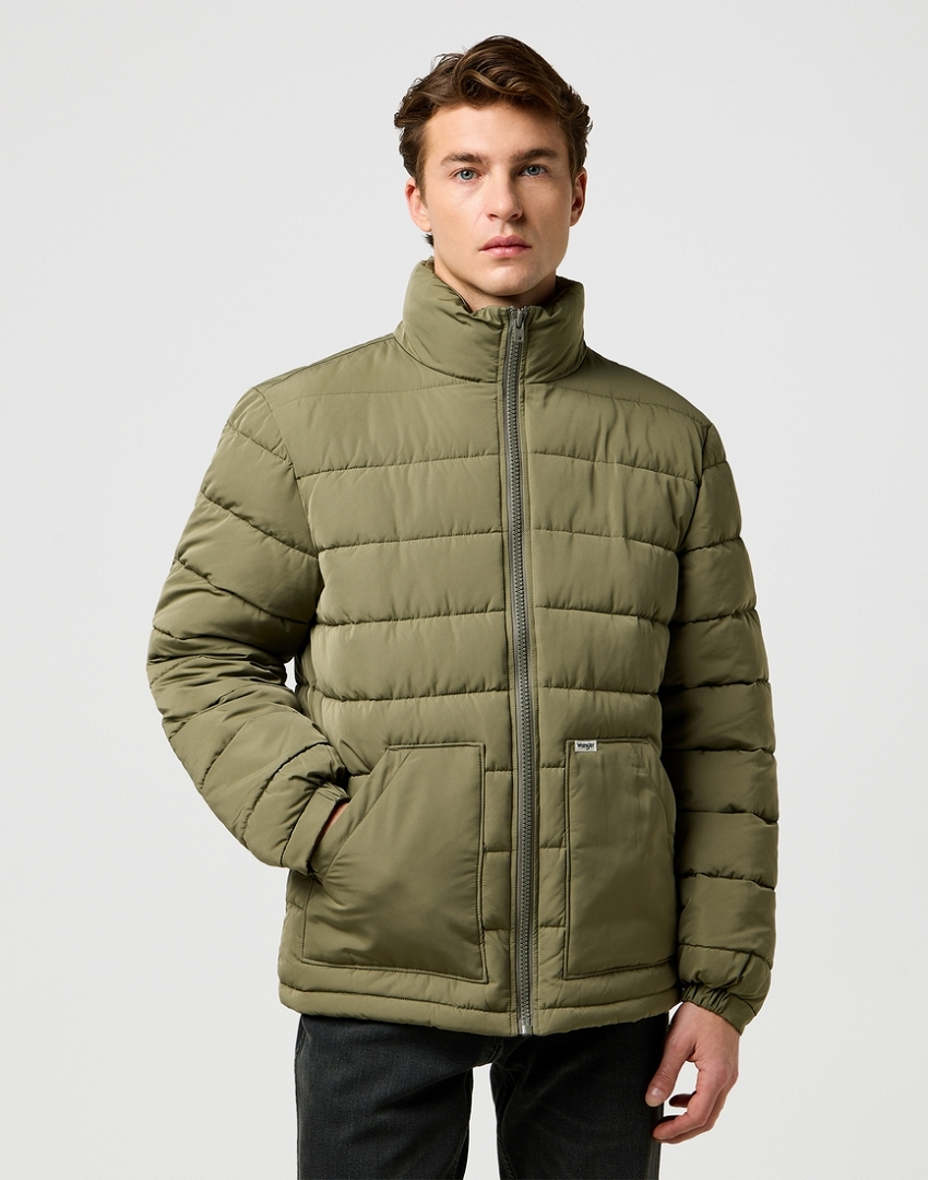 MĘSKA KURTKA WRANGLER WINTER JACKET DUSTY OLIVE 112371360
