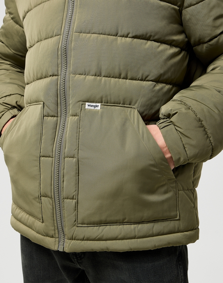 MĘSKA KURTKA WRANGLER WINTER JACKET DUSTY OLIVE 112371360