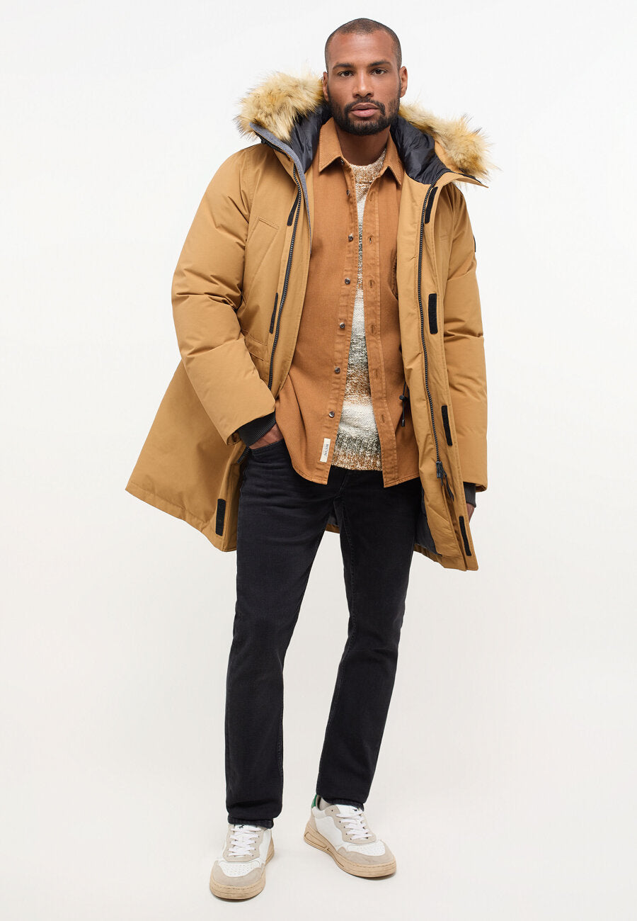 MĘSKA KURTKA ZIMOWA PARKA MUSTANG David Arctic Parka Dijon 1014182 3289