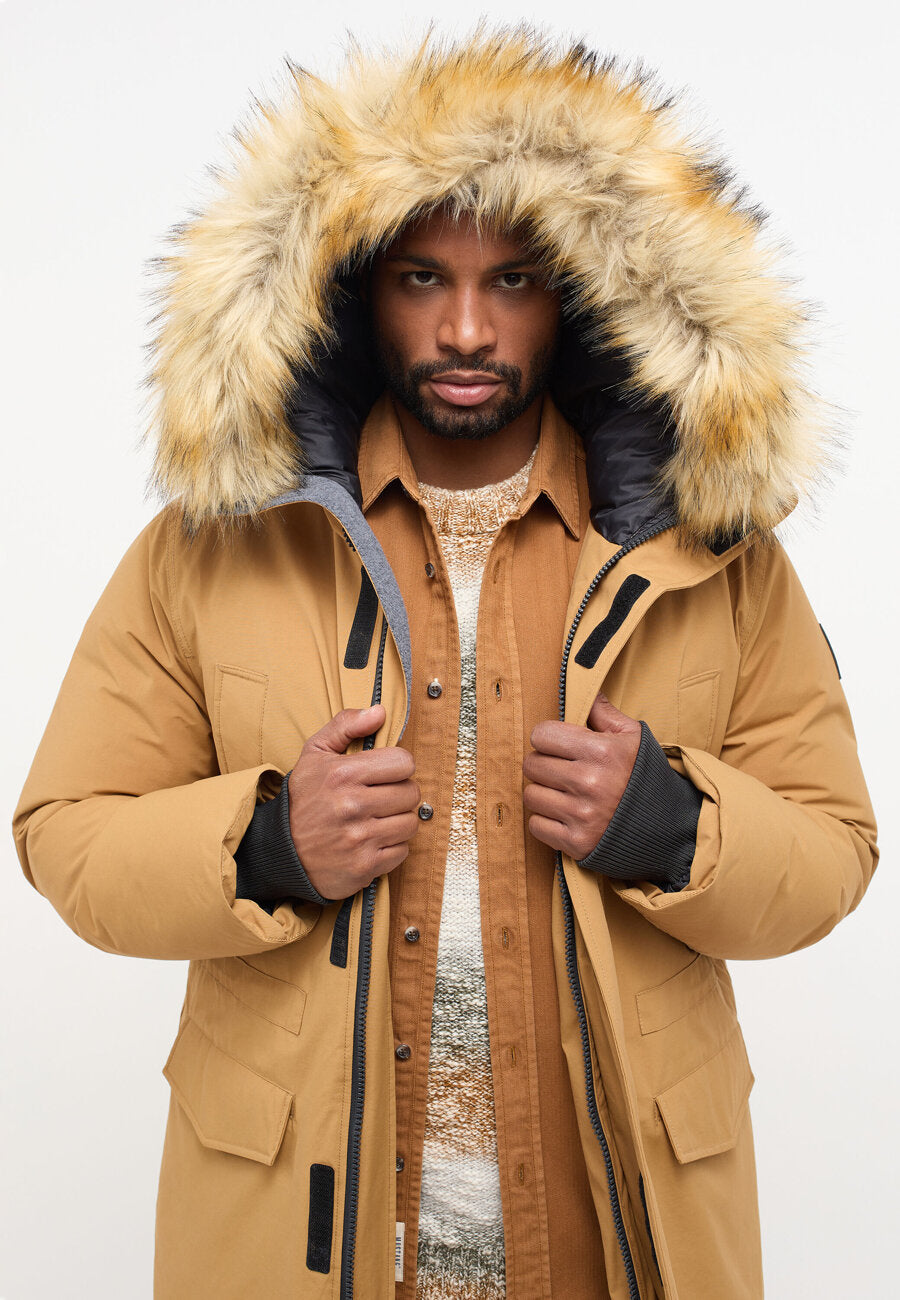 MĘSKA KURTKA ZIMOWA PARKA MUSTANG David Arctic Parka Dijon 1014182 3289
