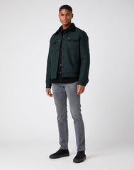 MĘSKA SHERPA WRANGLER WOOL TRUCKER JACKET DEEP FOREST W4F2SGG08 112141366
