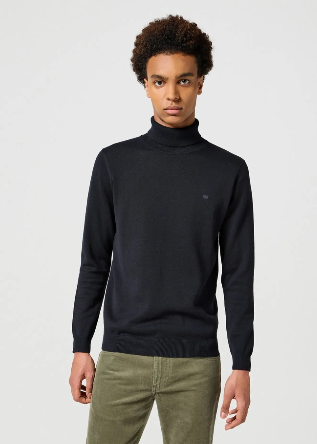 MĘSKI GOLF WRANGLER TURTLENECK BLACK 112356772