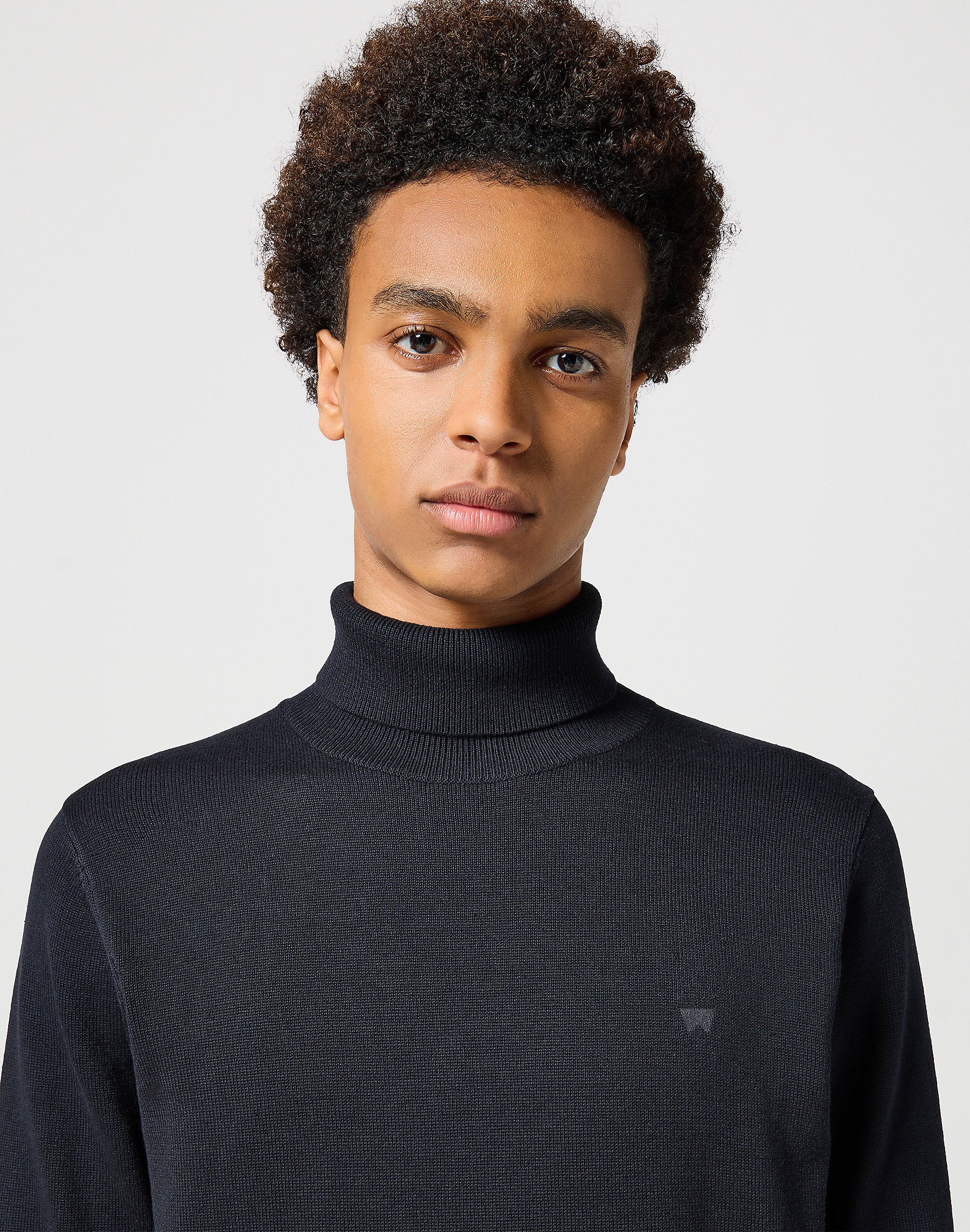 MĘSKI GOLF WRANGLER TURTLENECK BLACK 112356772