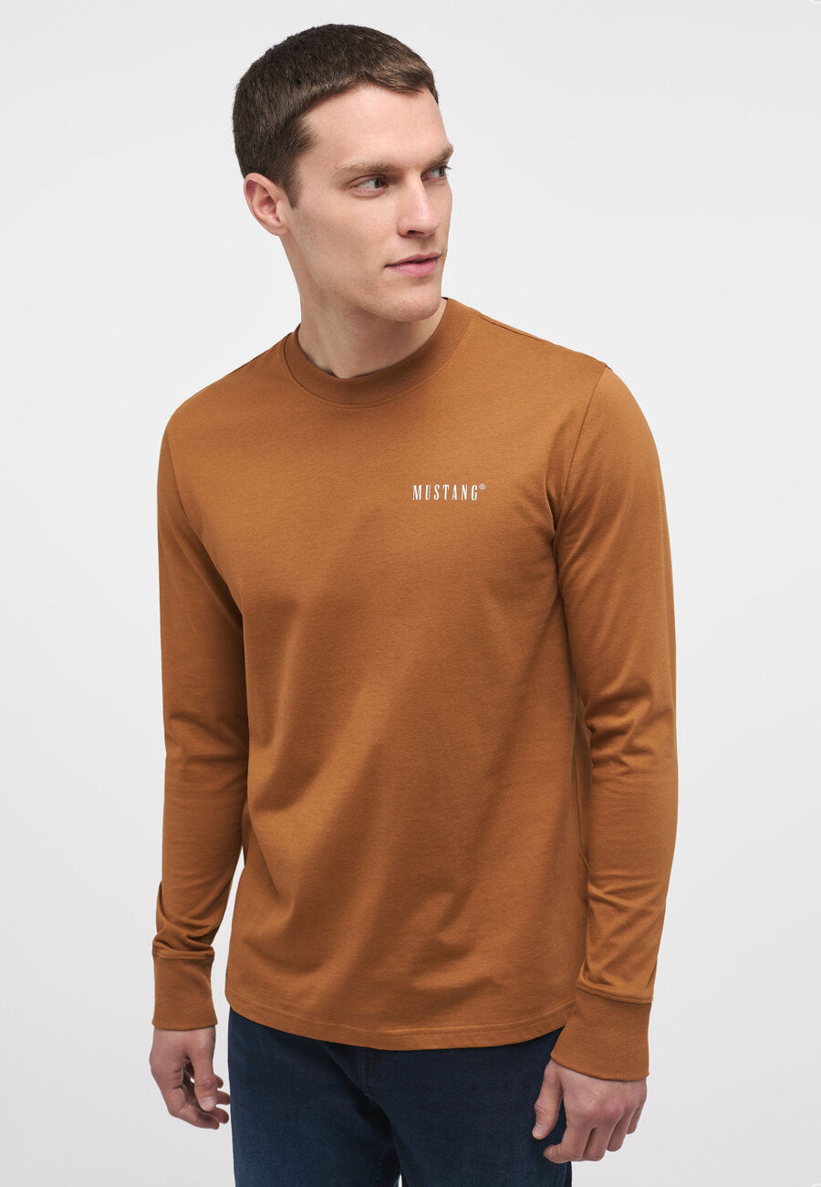 Męski Longsleeve Mustang Adrian C Print Rubber 1014096 3161