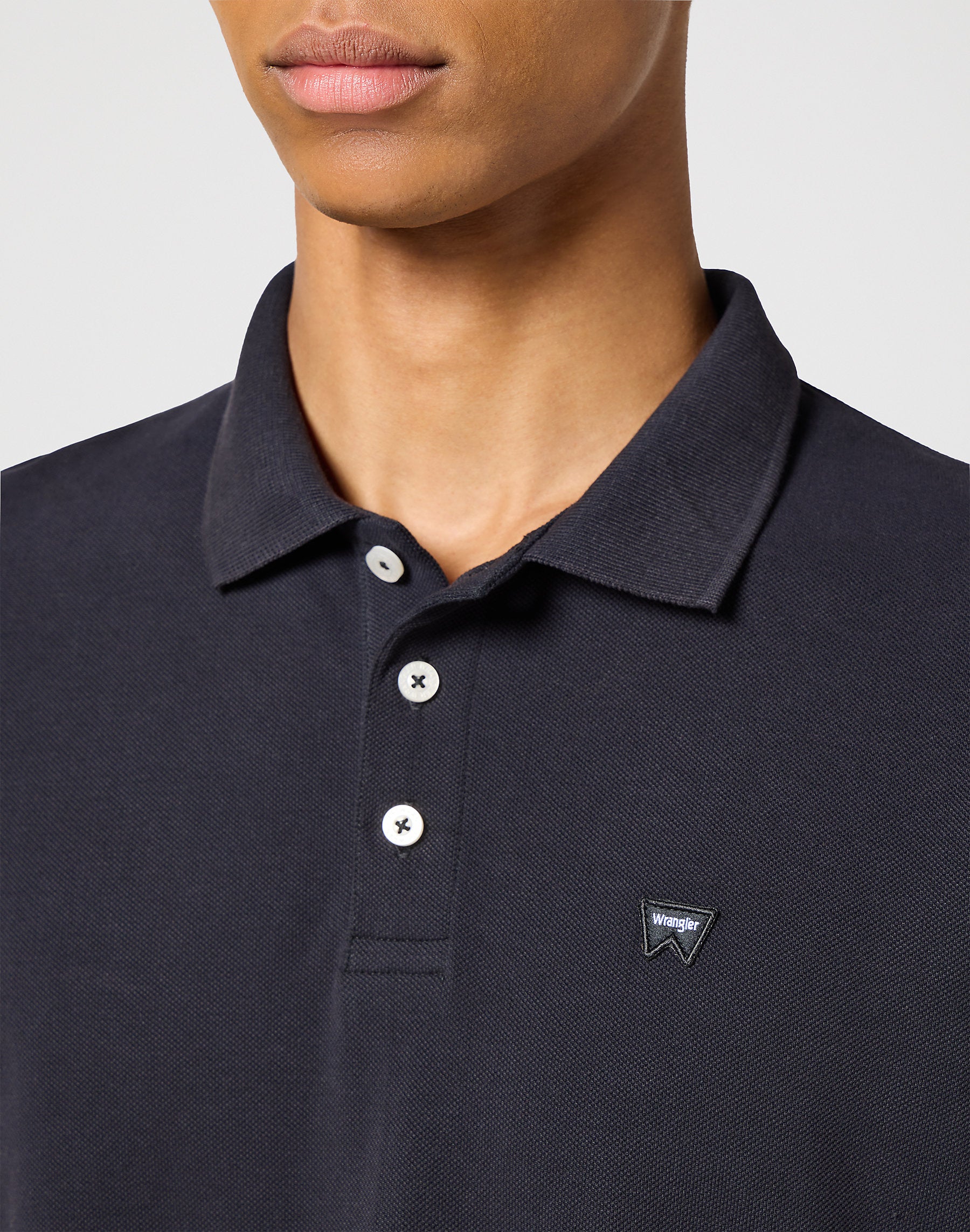 Męski Longsleeve Wrangler Ls Polo Black 112355057