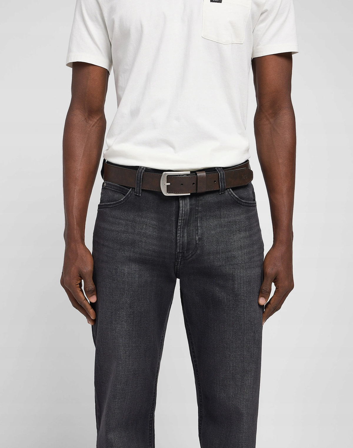 MĘSKI PASEK LEE BELT BLACK 112145705
