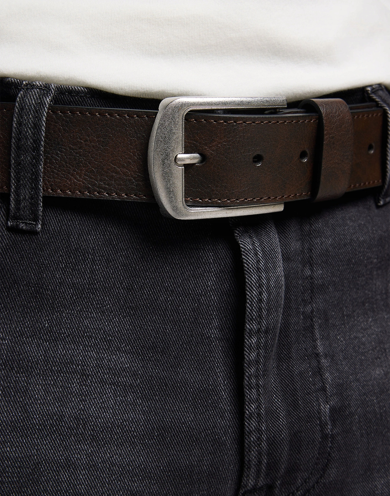 MĘSKI PASEK LEE BELT BLACK 112145705