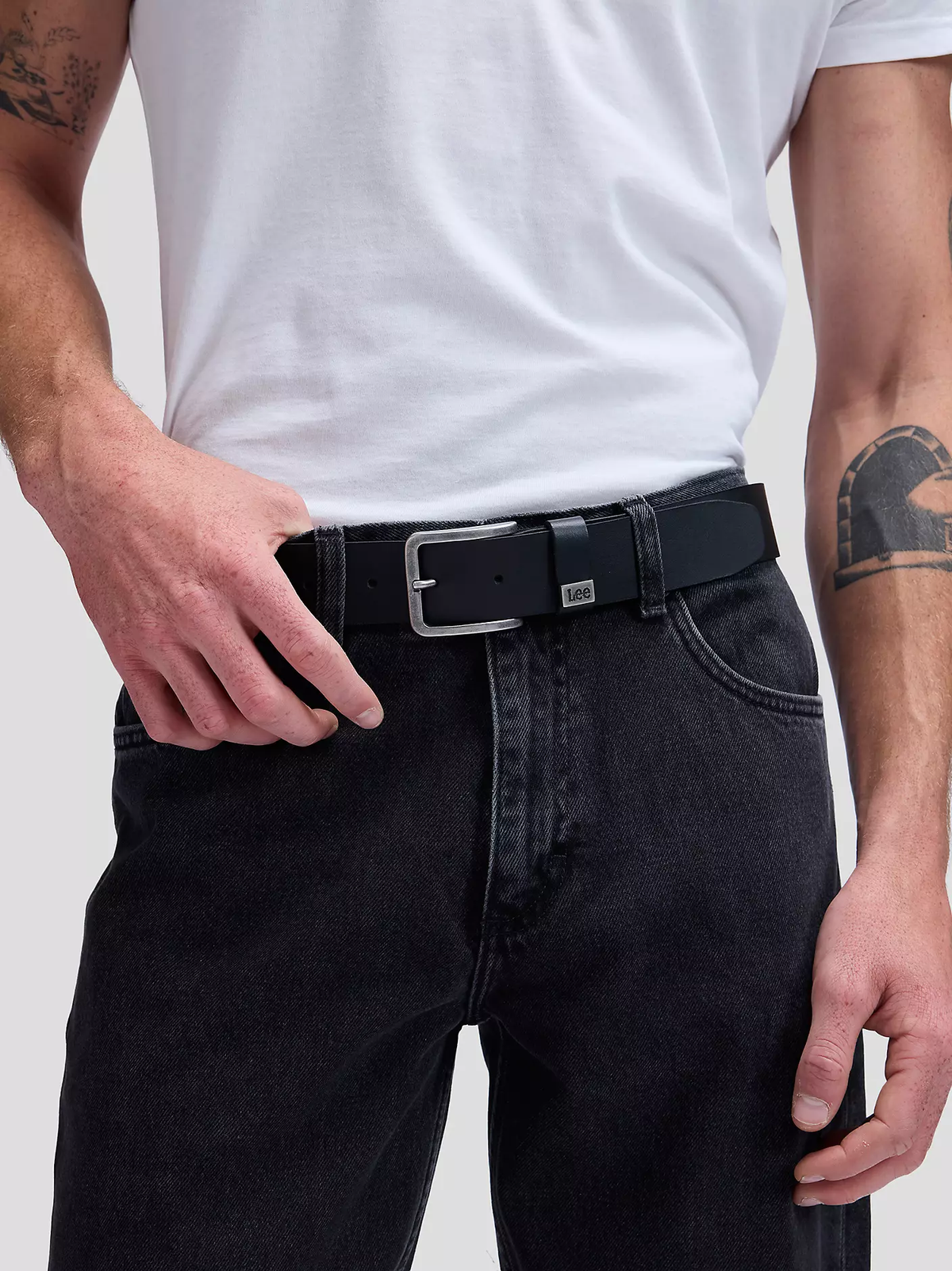 MĘSKI PASEK LEE SMALL LOGO BELT BLACK 112124604