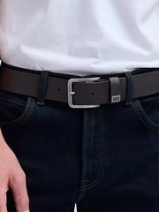 MĘSKI PASEK LEE SMALL LOGO BELT DARK BROWN 112124607