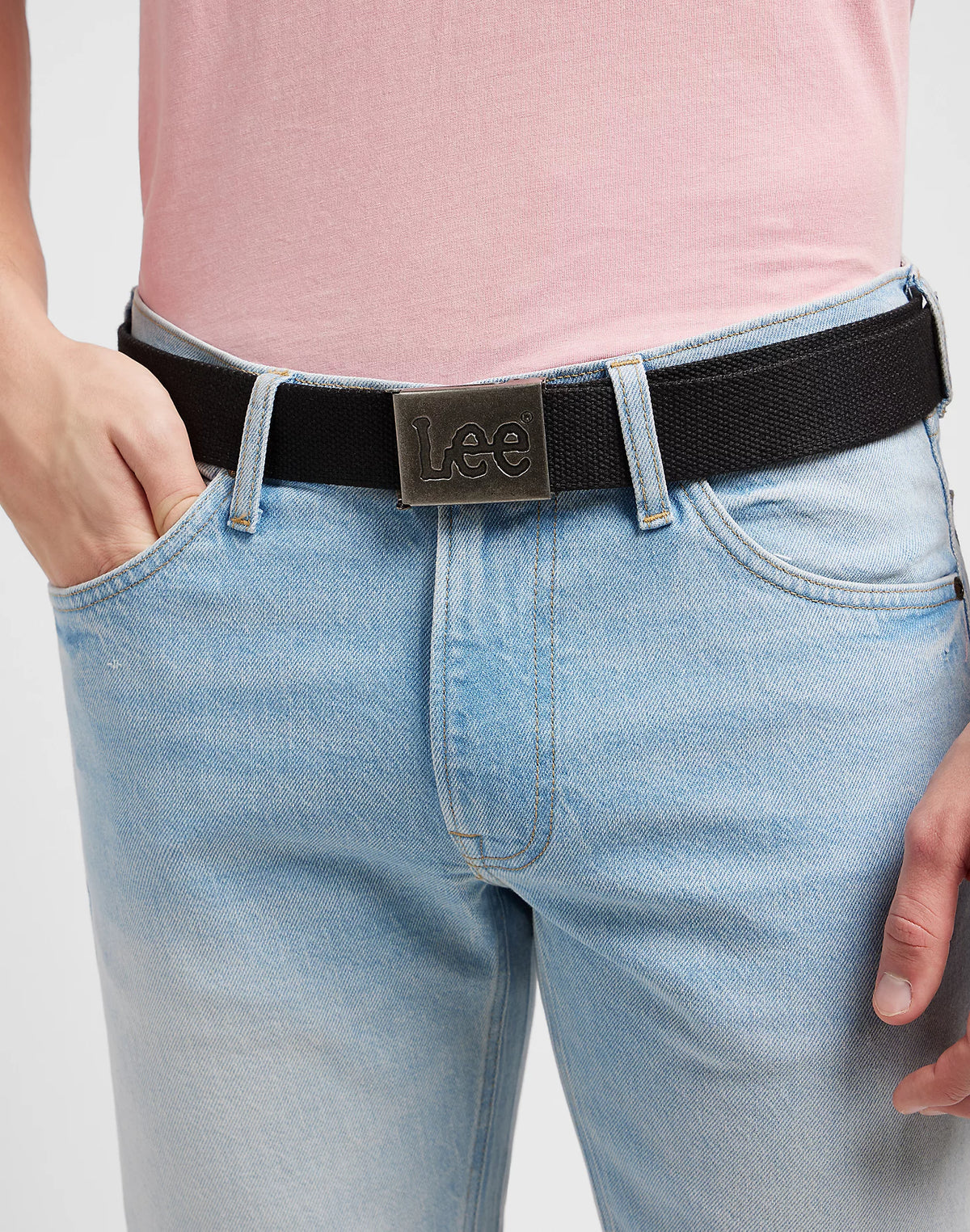 Meski Pasek Lee Webbing Belt Black 112351287