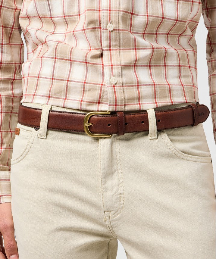 Pasek Męski Wrangler Bombato Belt Brown 112365271