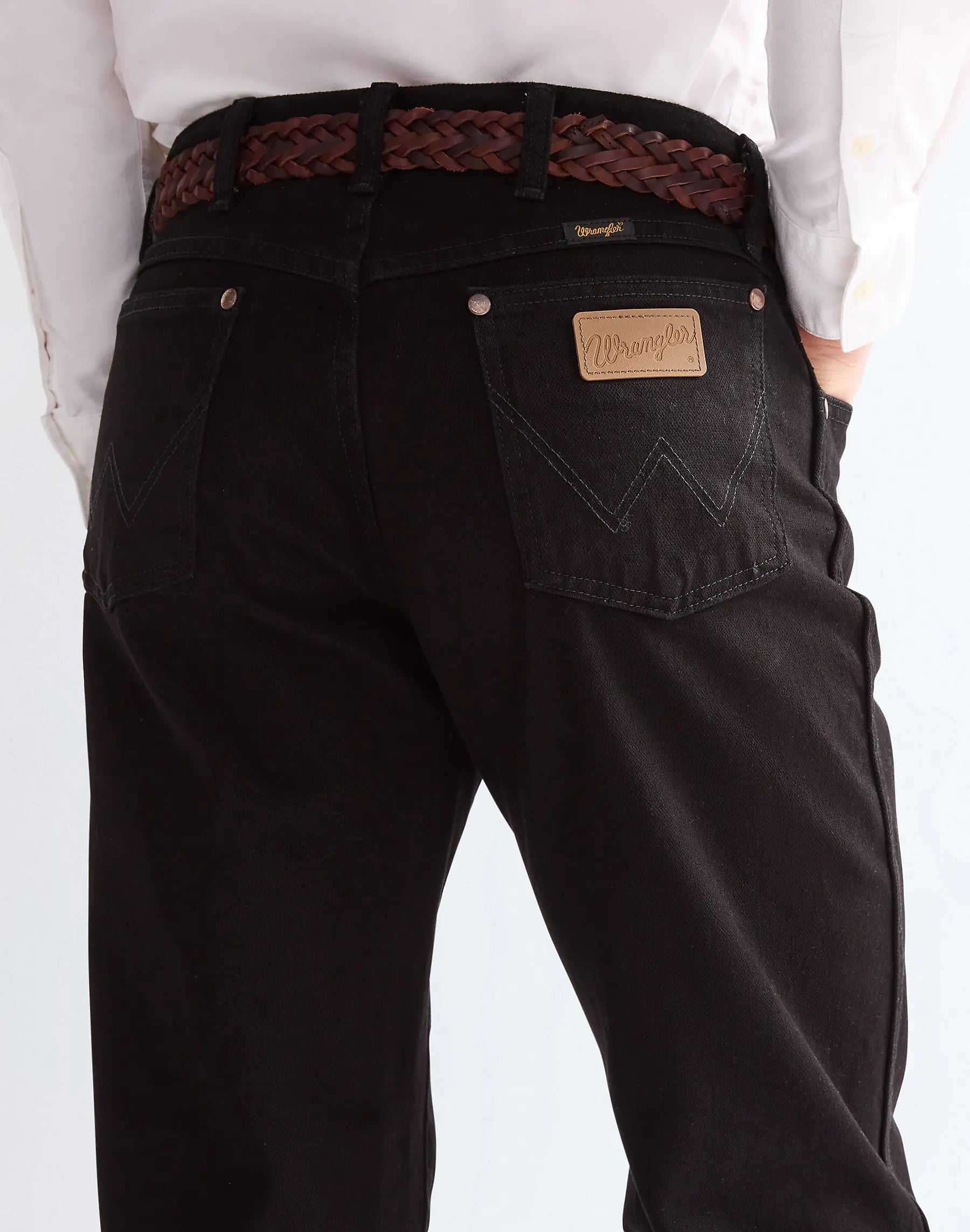 MESKI PASEK WRANGLER BRAIDED BELT BROWN 112378833