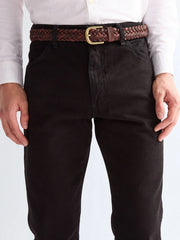 MESKI PASEK WRANGLER BRAIDED BELT BROWN 112378833