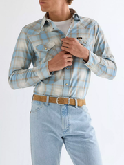 MĘSKI PASEK WRANGLER EASY BELT BROWN SUEDE 112344049