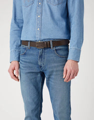 Męski Pasek Wrangler Slim Belt Brown 112344043