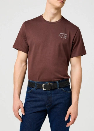 Meski Pasek Wrangler Western Stitch Belt Black 112372622