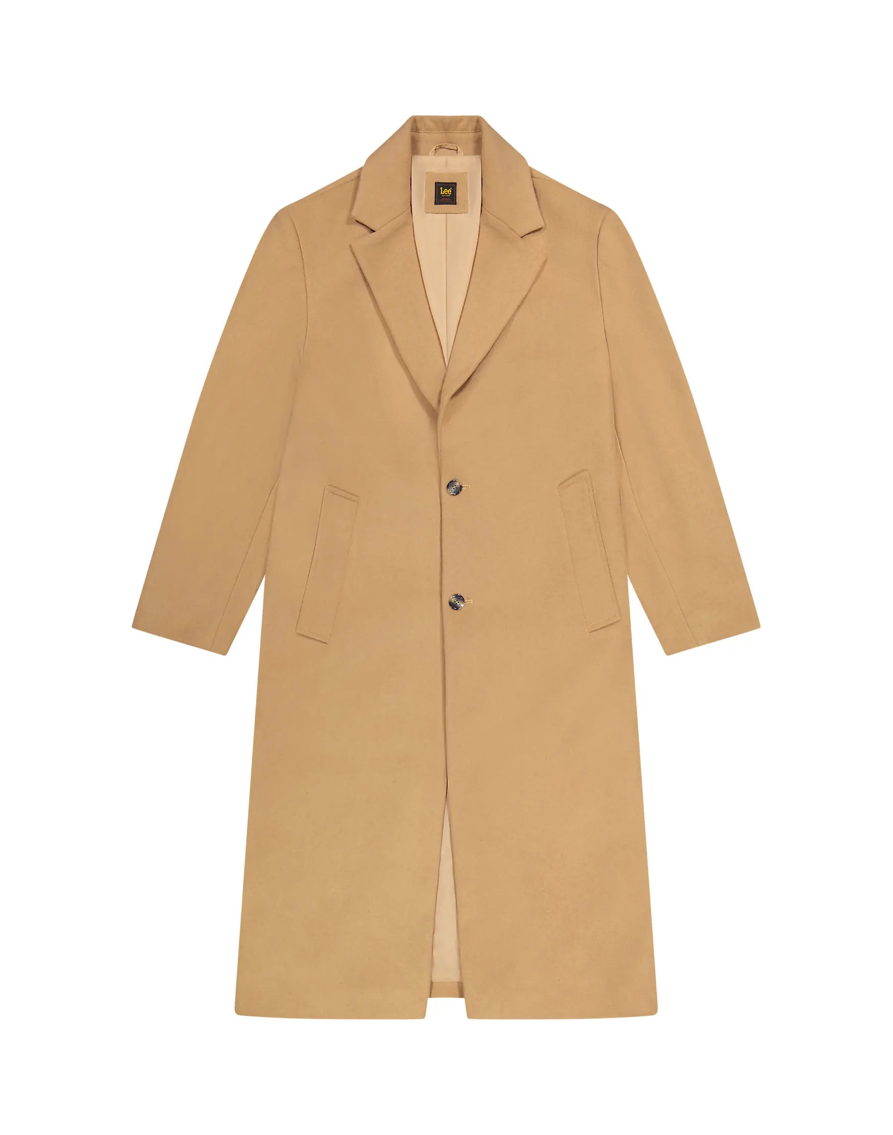 MĘSKI PŁASZCZ LEE LONG WOOL CAR COAT CAMEL 112371316