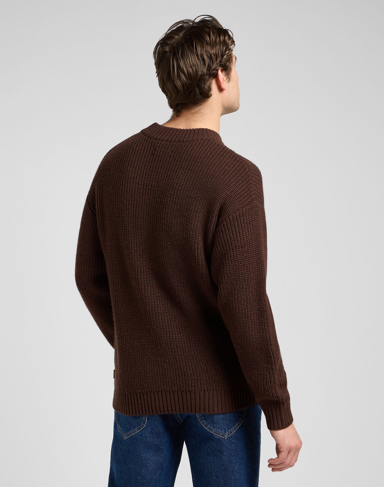 Męski Sweter Lee Chunky Crew Neck Arabica 112370541
