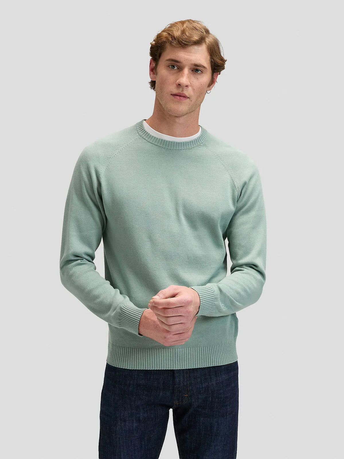 MESKI SWETER LEE CLEAN RAGLAN SWEATER DESERT SAGE 112376922