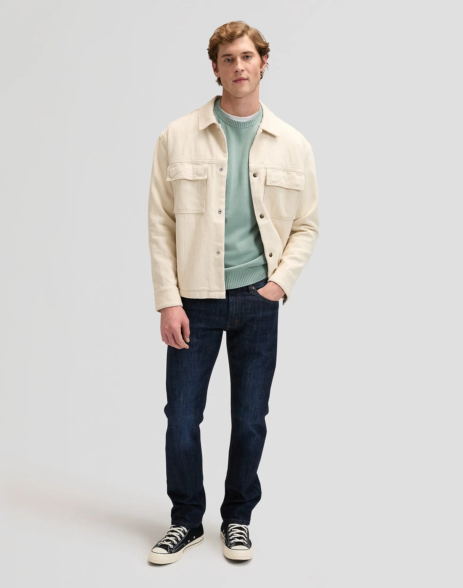 MESKI SWETER LEE CLEAN RAGLAN SWEATER DESERT SAGE 112376922